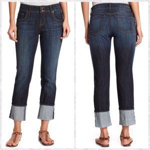 Kut from the Kloth Cameron Cuffed Straight Cropped Jeans